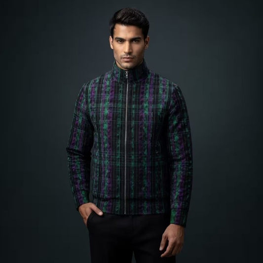 Camo Pinstripe Track Jacket