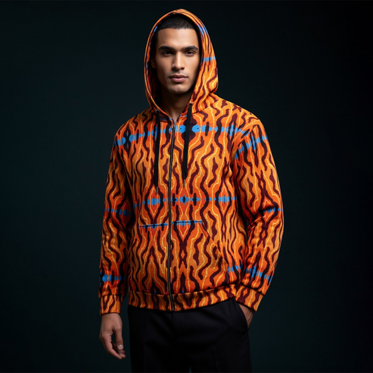 Neon Tiger Print Rave Jacket – Bold Festival Streetwear