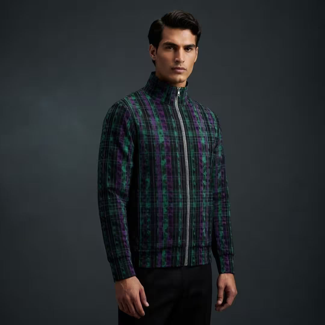 Camo Pinstripe Track Jacket