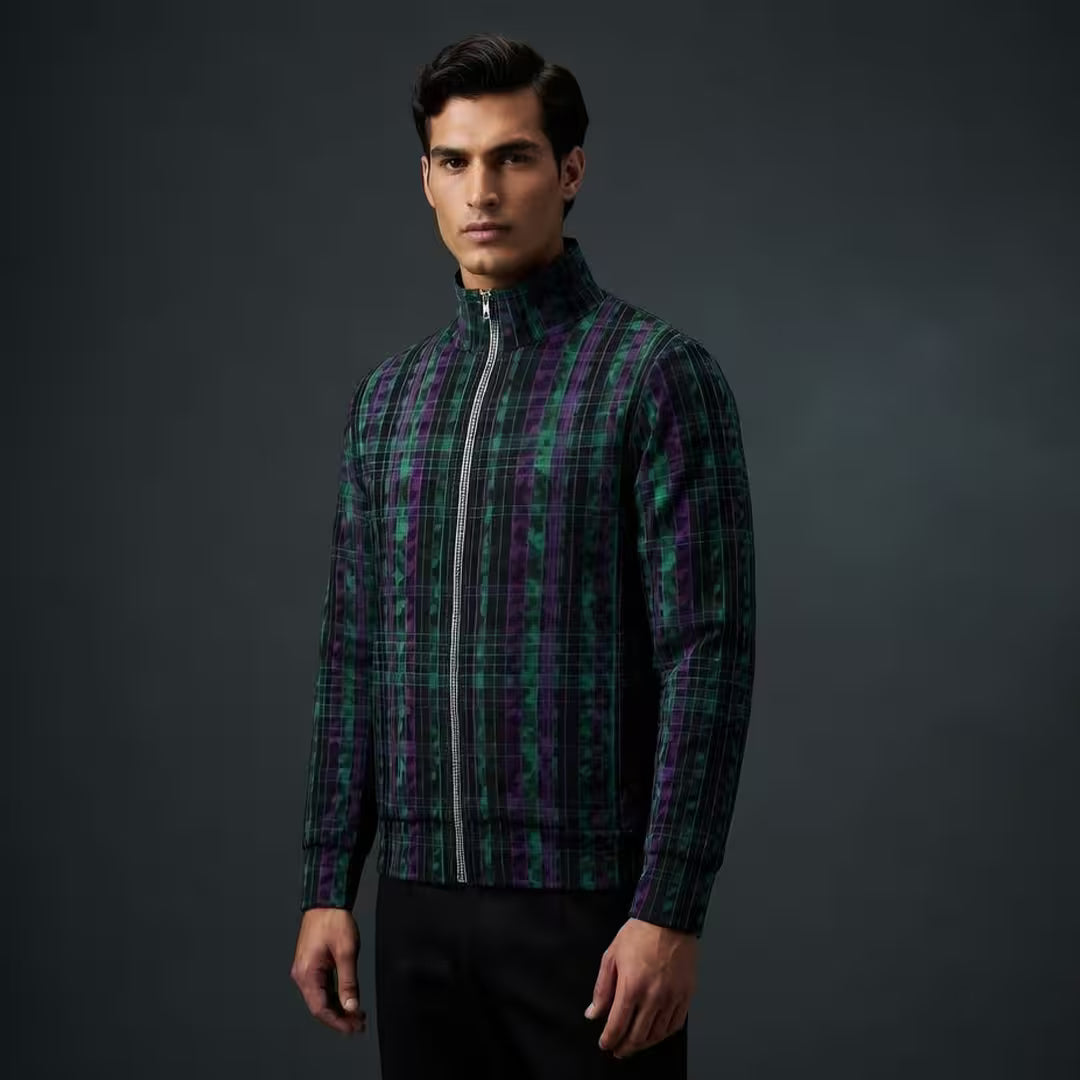 Camo Pinstripe Track Jacket