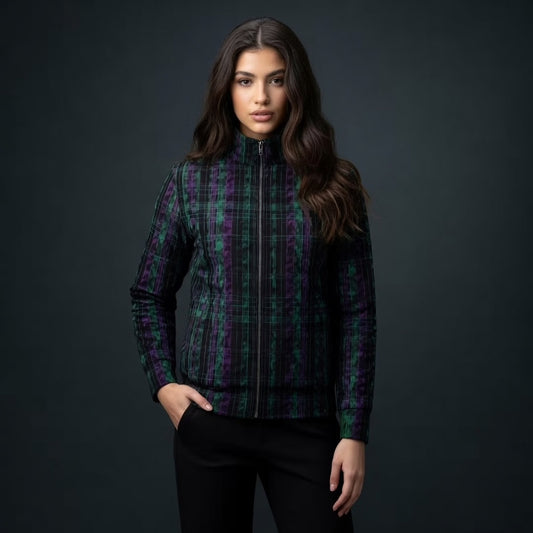 Camo Pinstripe Track Jacket